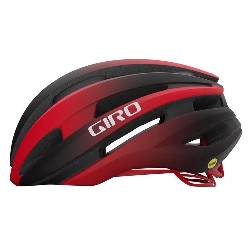 Giro Synthe MIPS II Road Cycling Helmet (Matte Black/Bright Red)