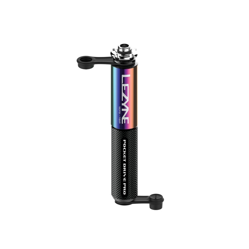 LEZYNE POCKET DRIVE PRO BLACK/NEO METALLIC 160psi V-CORE