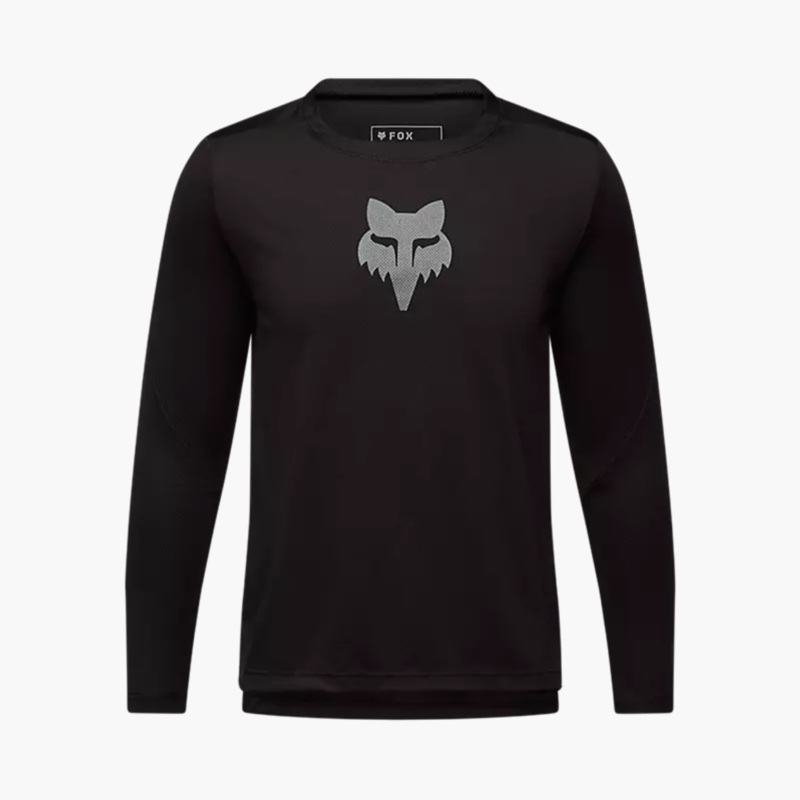 FOX 2025 YOUTH RANGER LS JERSEY FOX HEAD BLACK