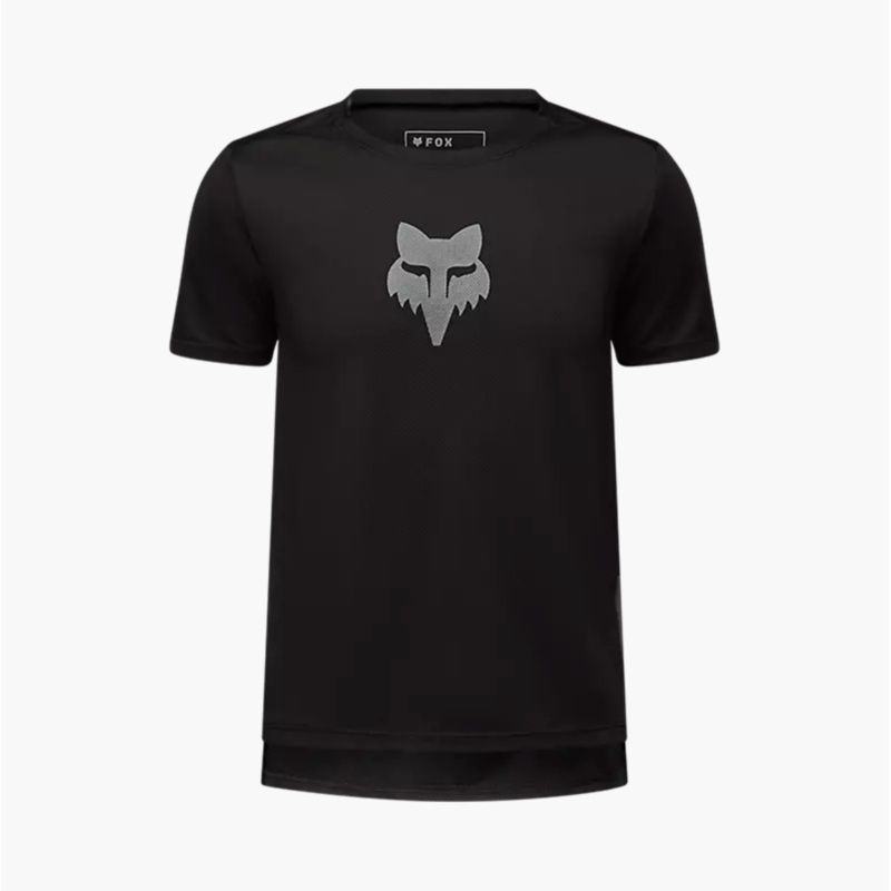 FOX 2025 YOUTH RANGER SS JERSEY FOX HEAD BLACK