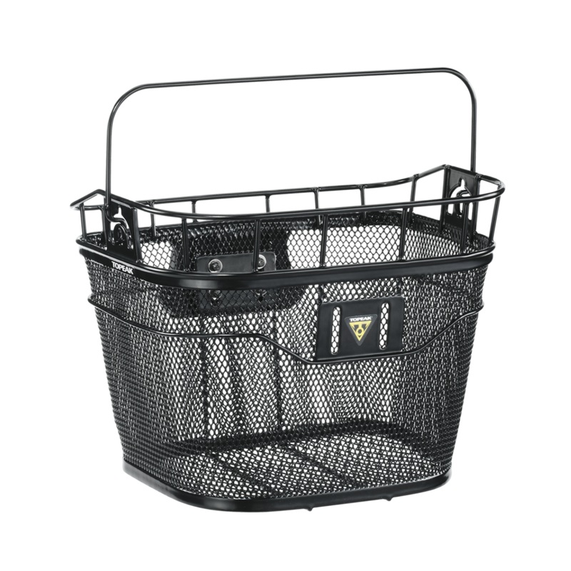 TOPEAK BASKET (W/FIXER 3E) BLACK – FRONT