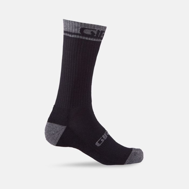 GIRO WINTER MERINO WOOL SOCK BLACK/SHADOW – LARGE