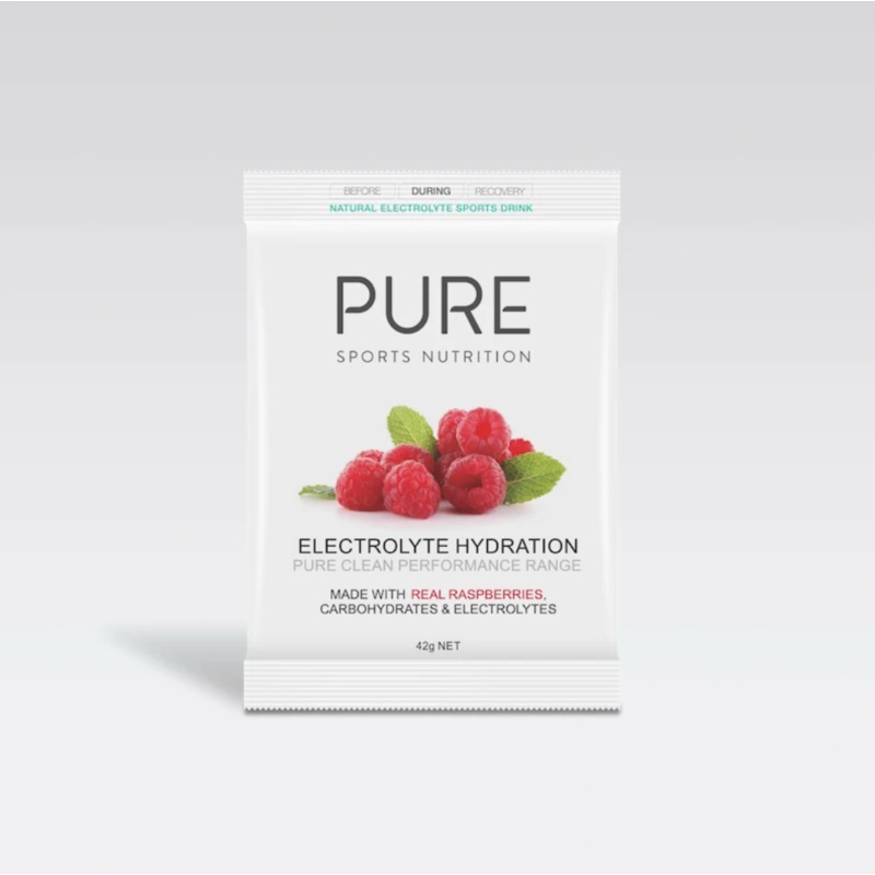 PURE ELECTROLYTE HYDRATION 42G SATCHET – RASPBERRY