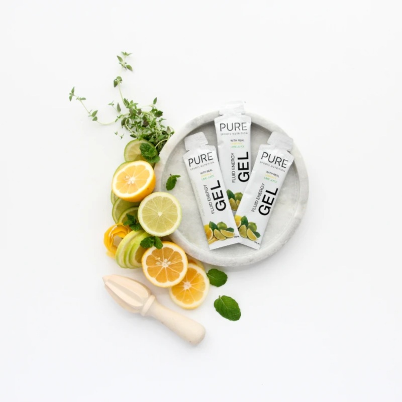 PURE FLUID ENERGY GEL 50G – LEMON LIME CAFFEINE