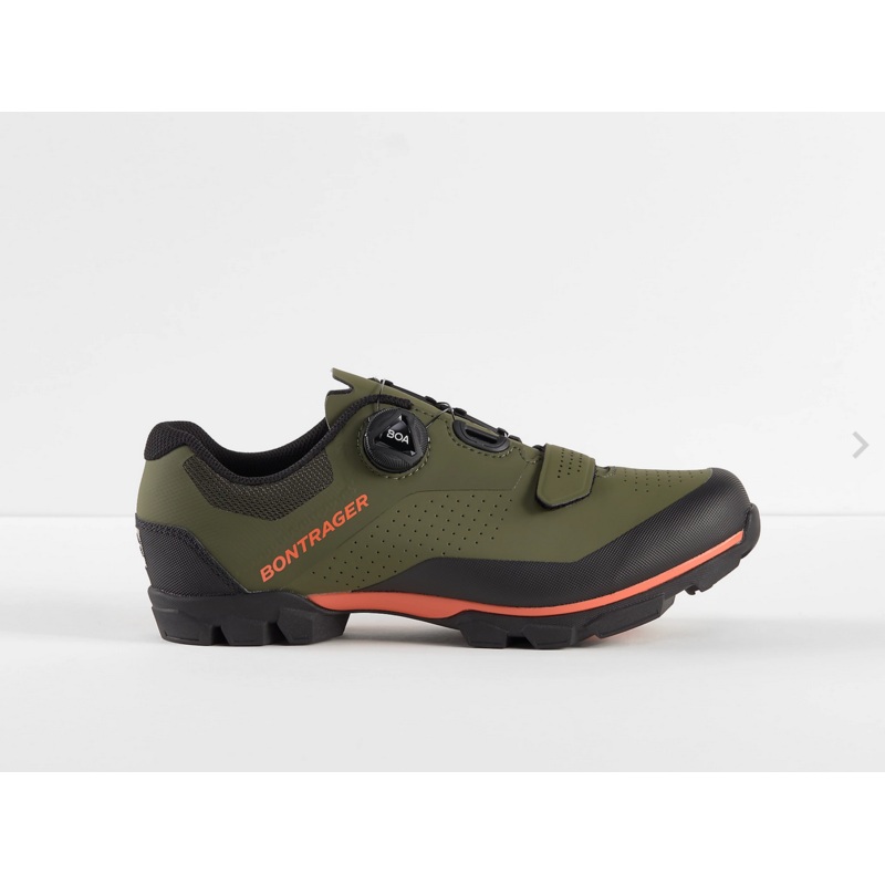 BONTRAGER FORAY MTB SHOE OLIVE GREY/RADIOACTIVE ORANGE