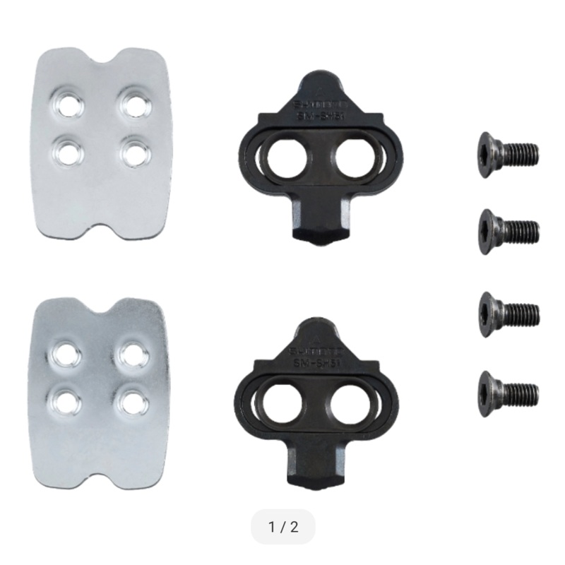 SHIMANO SM-SH51 SPD CLEAT SET SINGLE-RELEASE