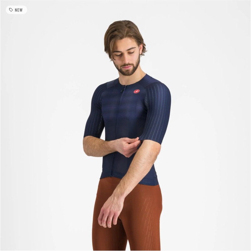 CASTELLI AERO RACE 8S JERSEY BELGIAN BLUE