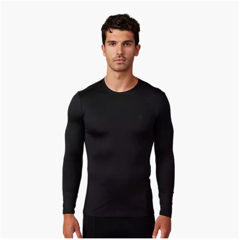 FOX 2025 TECBASE LS SHIRT BLACK